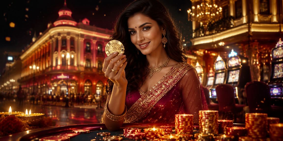 Diwali celebration in Delhi Connaught Place showing vibrant nightlife and casino entertainment