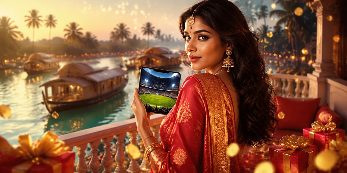 Mobile Aviator gaming in Kerala's serene backwaters setting